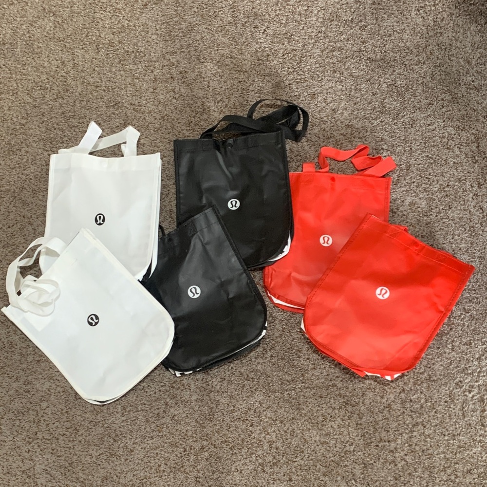lululemon athletica Tote Collection - Black, White, and Red